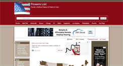 Desktop Screenshot of flowerslist.us